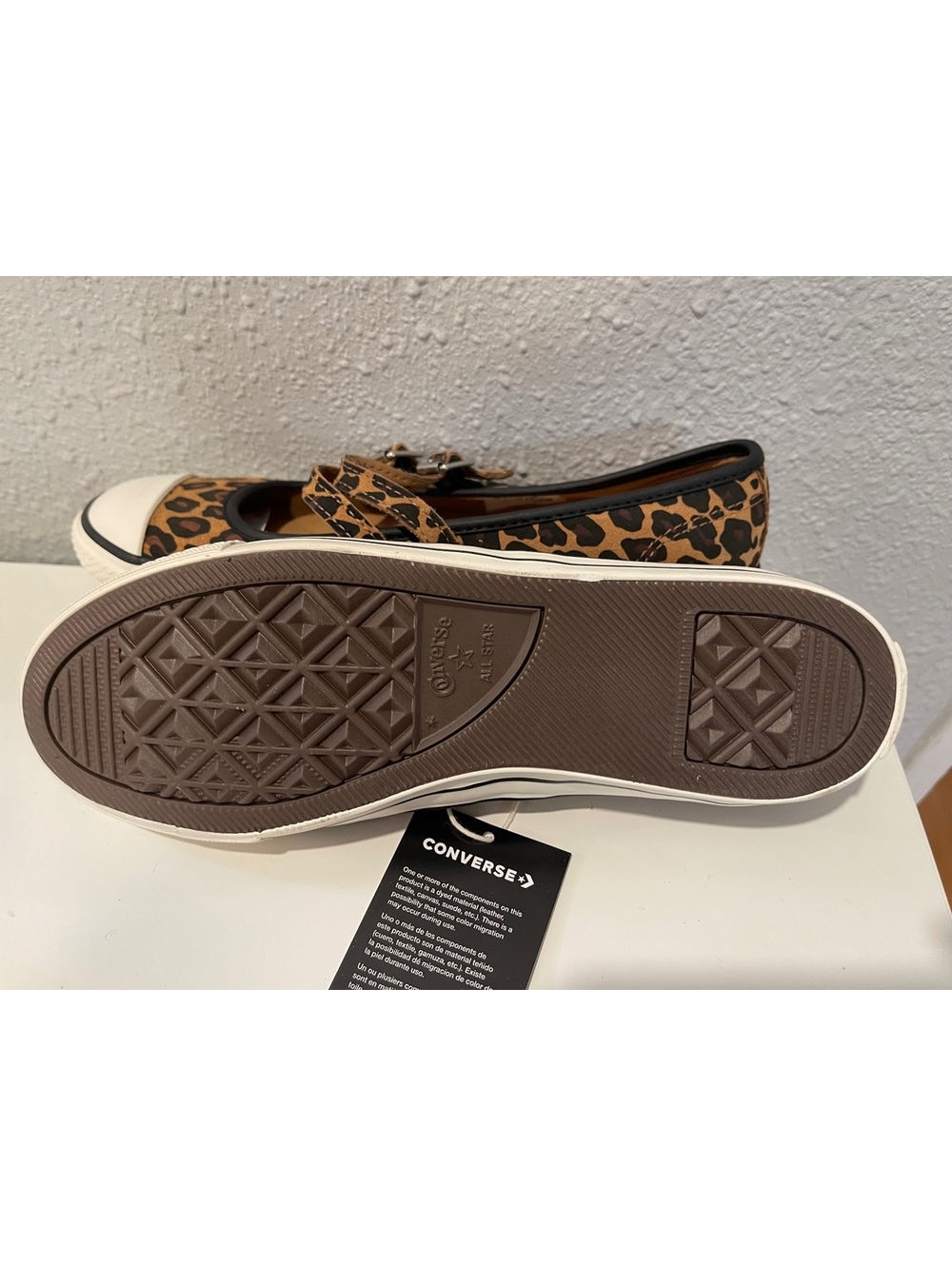 Converse All Star Leopard Print Mary Jane Sneakers - Picture 6 of 7